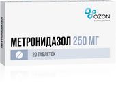 Метронидазол таб. 250мг №20 (Озон)